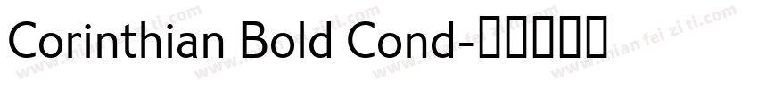 Corinthian Bold Cond字体转换